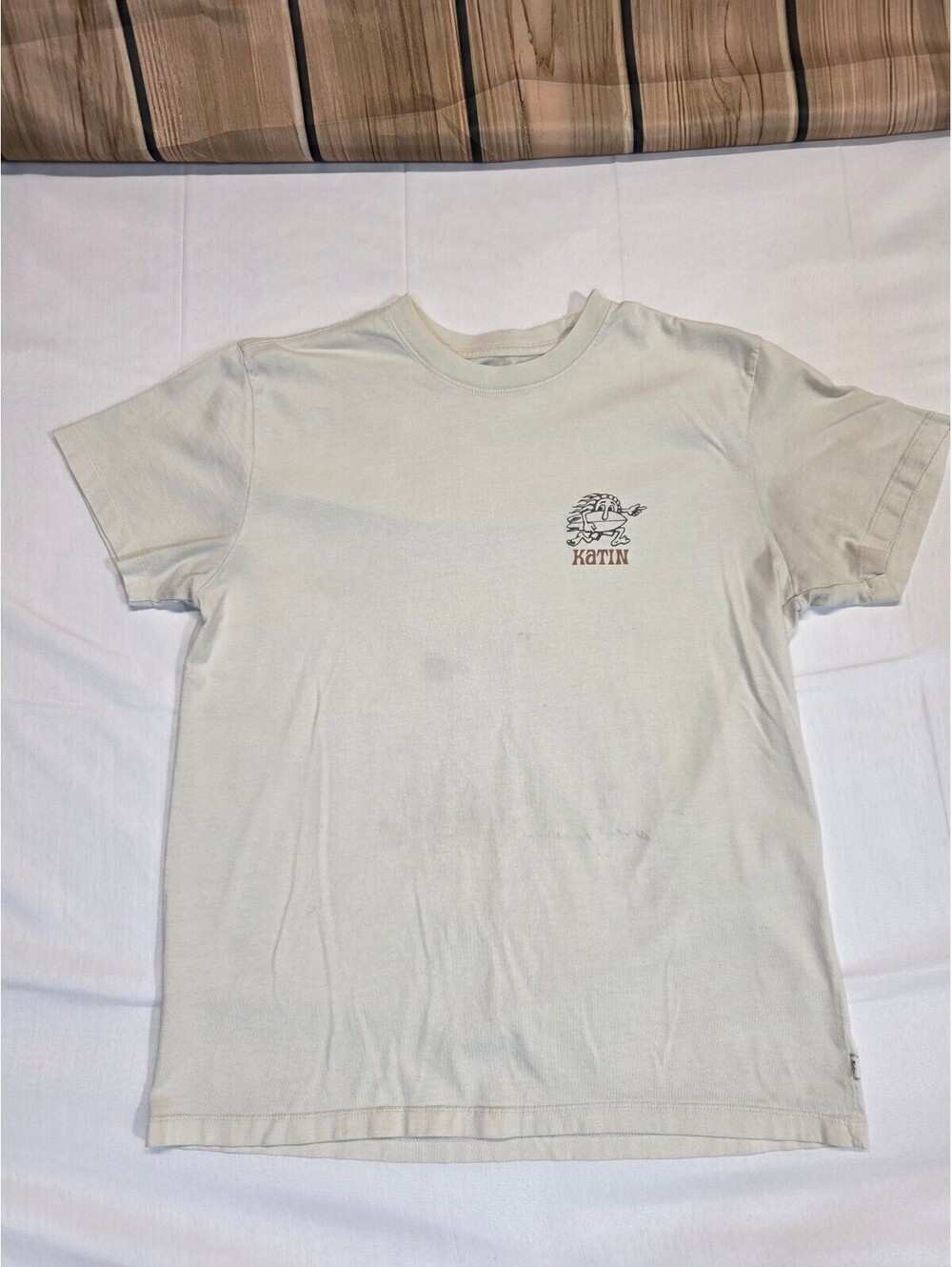 Katin Medium White 100% Organic Cotton Surf Trunks T-Shirt